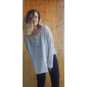 Free people loose striped sweater